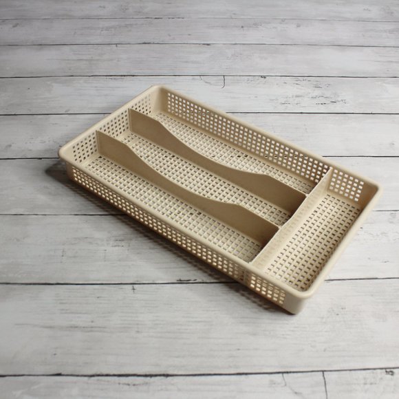 Hutzler Vintage Utensil Flatware Cutlery Tray Drawer Organizer Rack Caddy - Picture 3 of 5